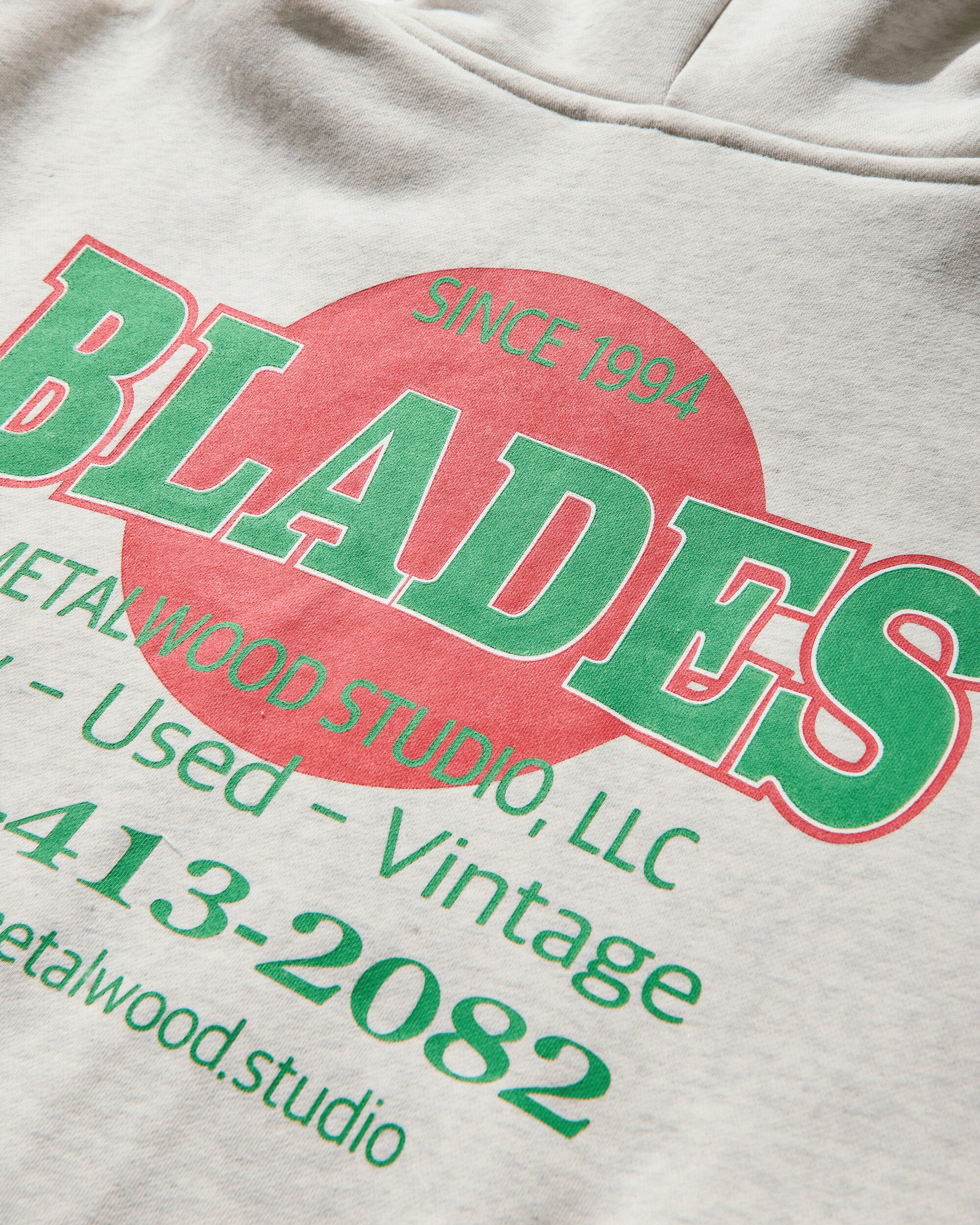 Metalwood Studio Blades Gym Zip Hooded Sweatshirt Heather Grey Sweatshirts Zip-Ups MWS25-06-106 HGRY