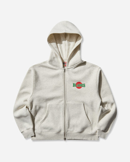 Metalwood Studio Blades Gym Zip Hooded Sweatshirt Heather Grey Sweatshirts Zip-Ups MWS25-06-106 HGRY