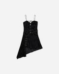 Miista Wmns Lexxa Black Detachable Short Dress Black Dresses Dress Short ML-1560 BLACK