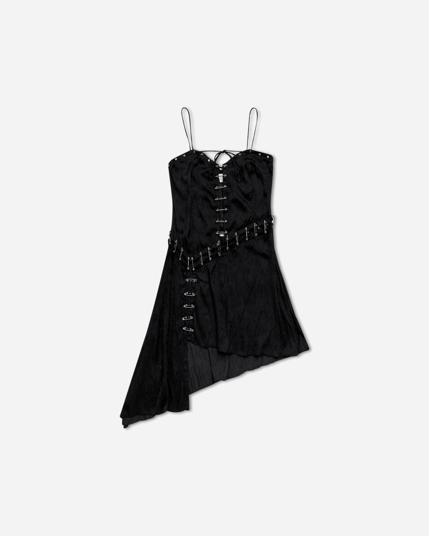 Miista Wmns Lexxa Black Detachable Short Dress Black Dresses Dress Short ML-1560 BLACK