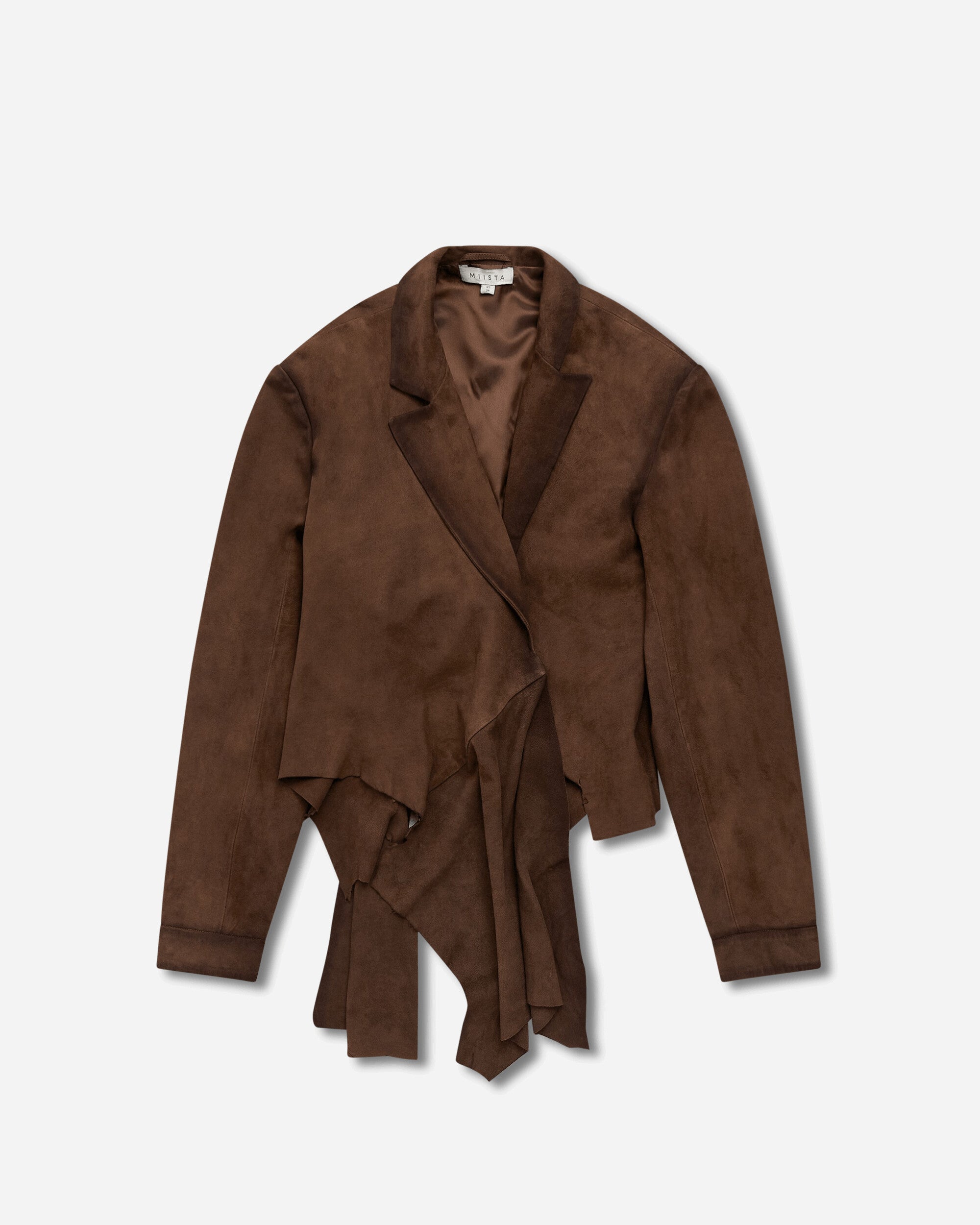 Miista Wmns Steph Tan Wrapped Leather Jacket Tan Coats and Jackets Leather Jackets ML-1672 TAN