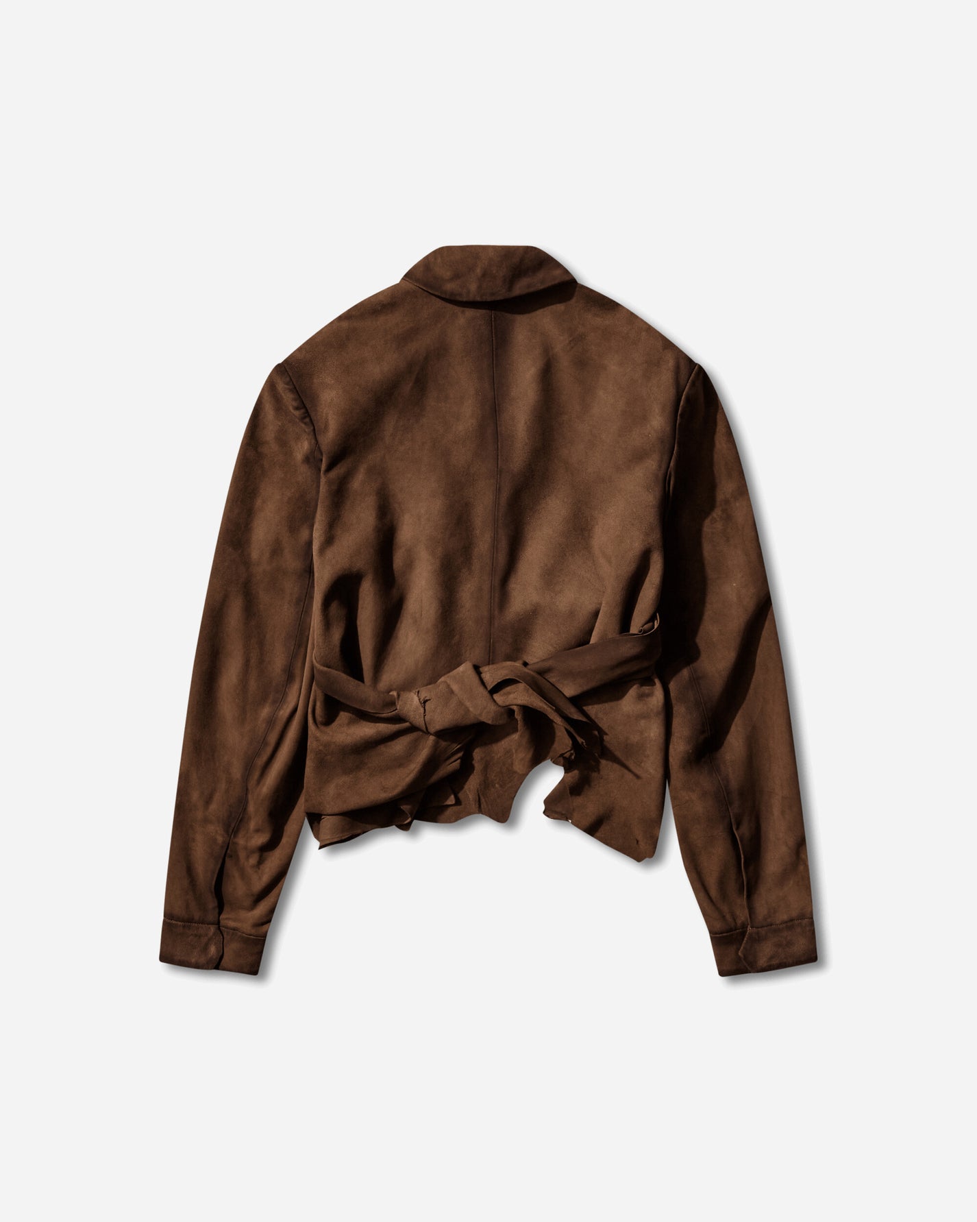 Miista Wmns Steph Tan Wrapped Leather Jacket Tan Coats and Jackets Leather Jackets ML-1672 TAN