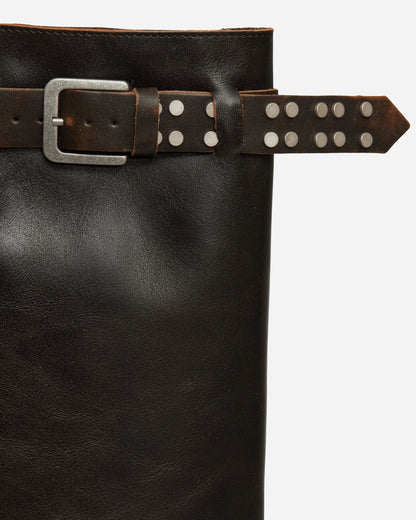 Miista Wmns Kristel Brown Tall Boots Brushed Brown Boots Biker Boots E8-3995 BRSHDBRWN