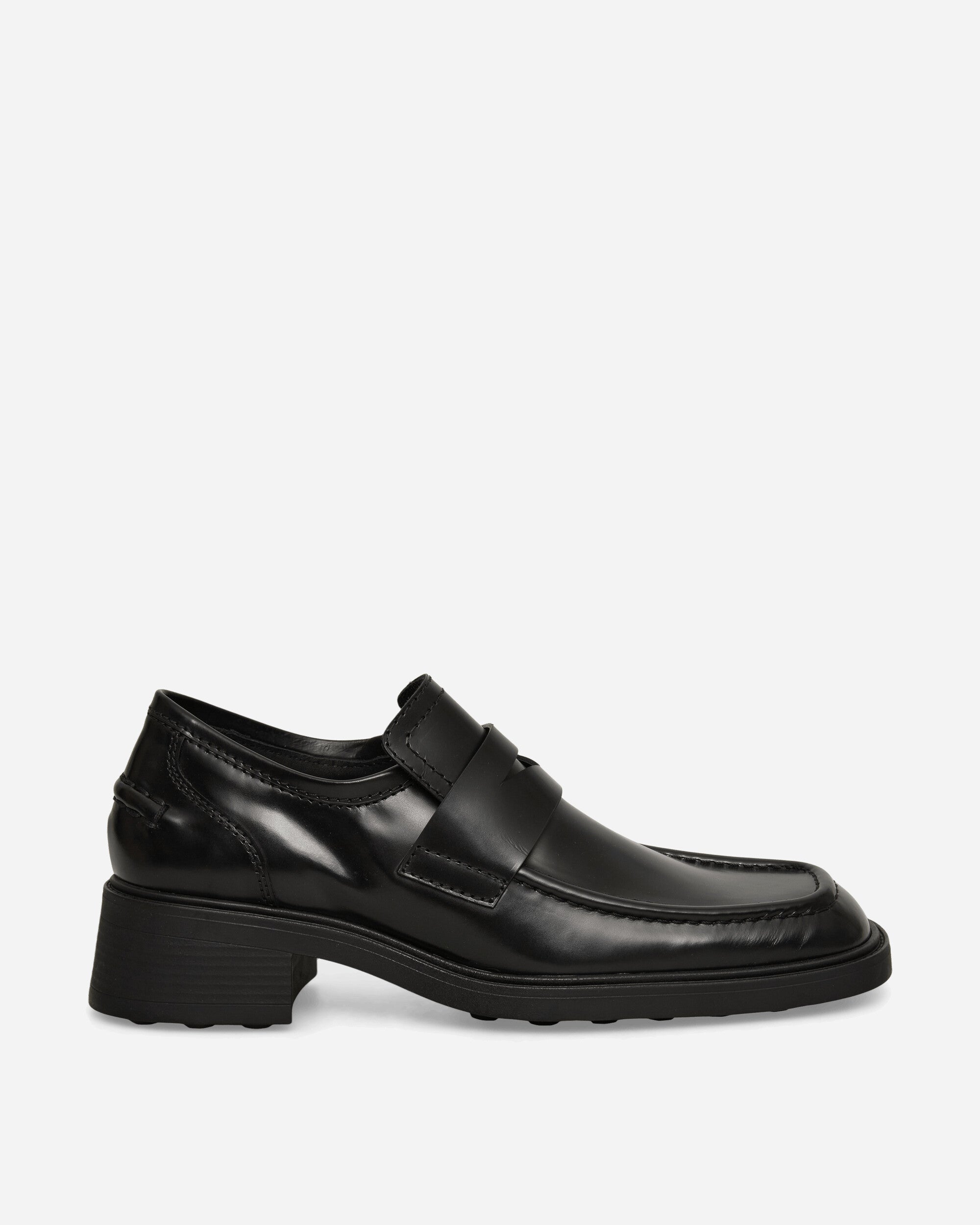Miista Wmns Amelia Black Penny Loafers Black Classic Shoes Loafers E8-4342 BLCK