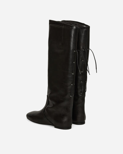 Miista Wmns Karola Black Tall Boots Black Boots Mid Boot MI-5781 BLCK