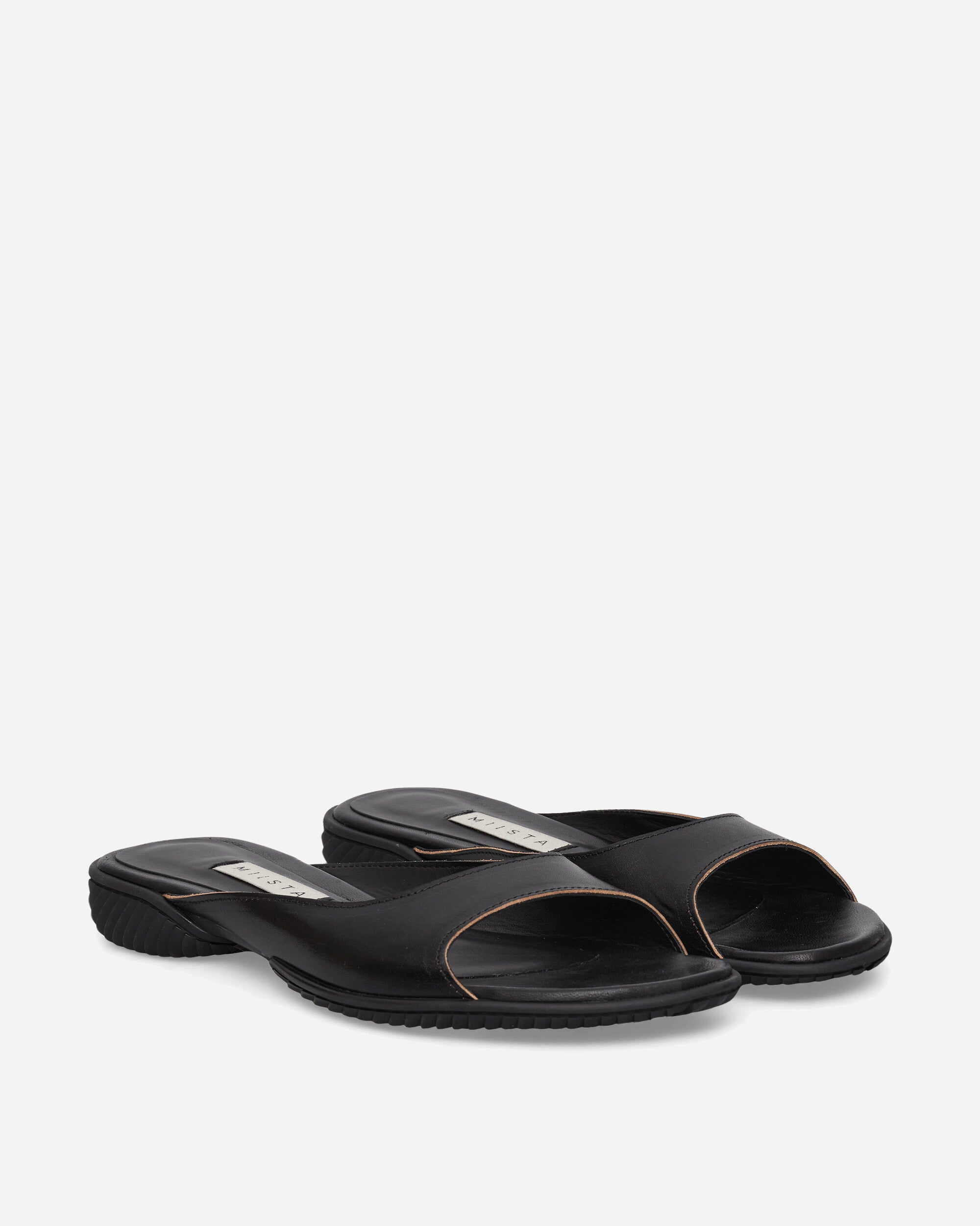 Miista Wmns Yachay Black Slide Sandals Black  Sandals and Slides Sandals and Mules MI-6089 Black