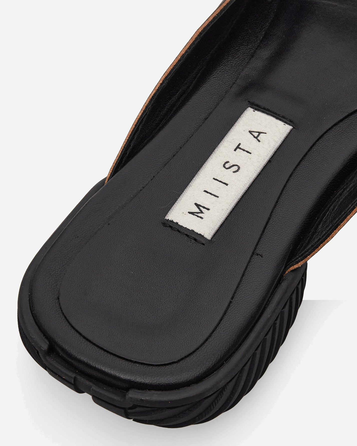 Miista Wmns Yachay Black Slide Sandals Black  Sandals and Slides Sandals and Mules MI-6089 Black