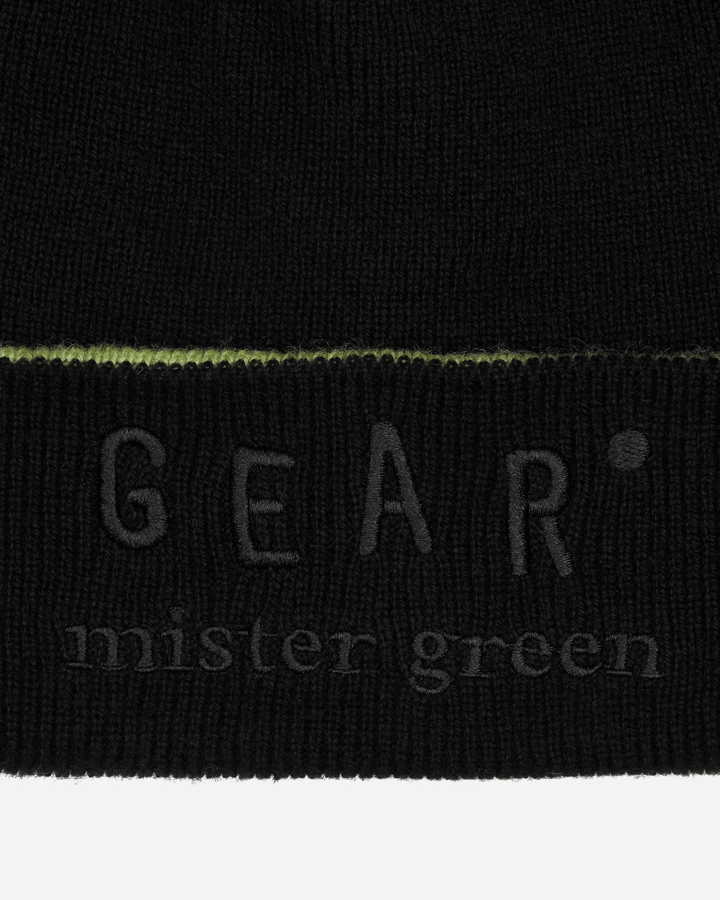Mister Green Cashmere Gear Black/Olive Hats Beanies MGCASHMERECAP 001