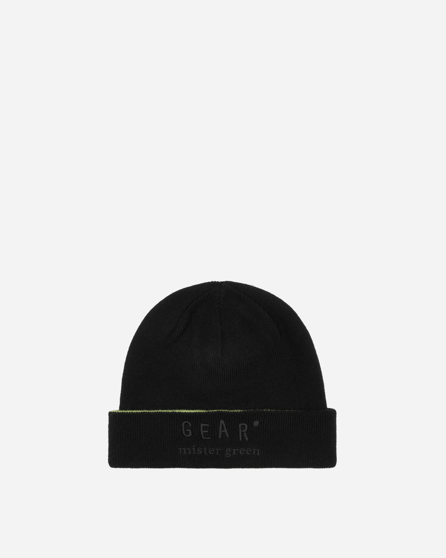 Mister Green Cashmere Gear Black/Olive Hats Beanies MGCASHMERECAP 001