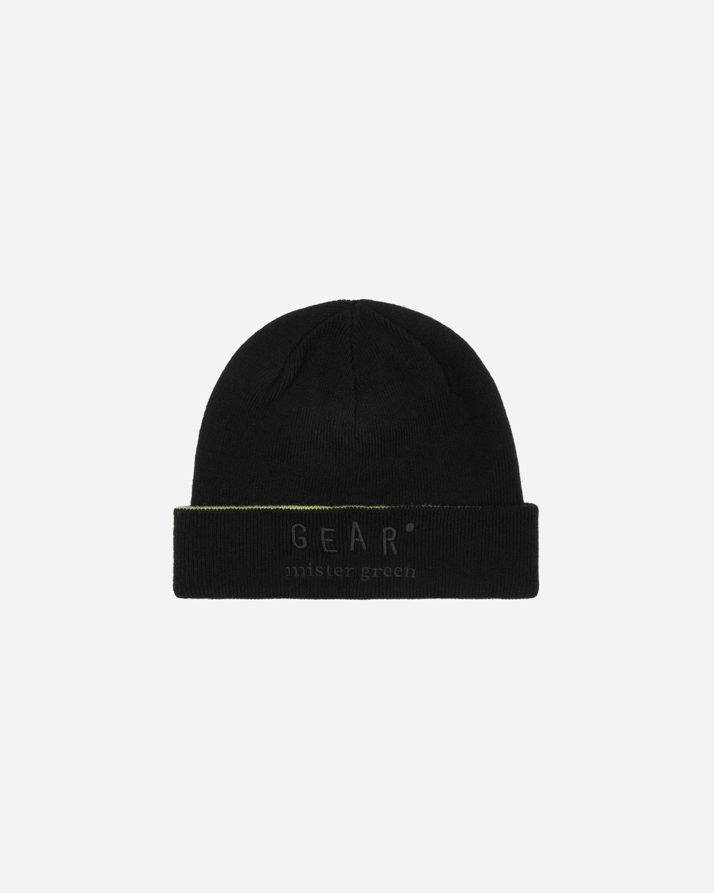 Mister Green Cashmere Gear Black/Olive Hats Beanies MGCASHMERECAP 001