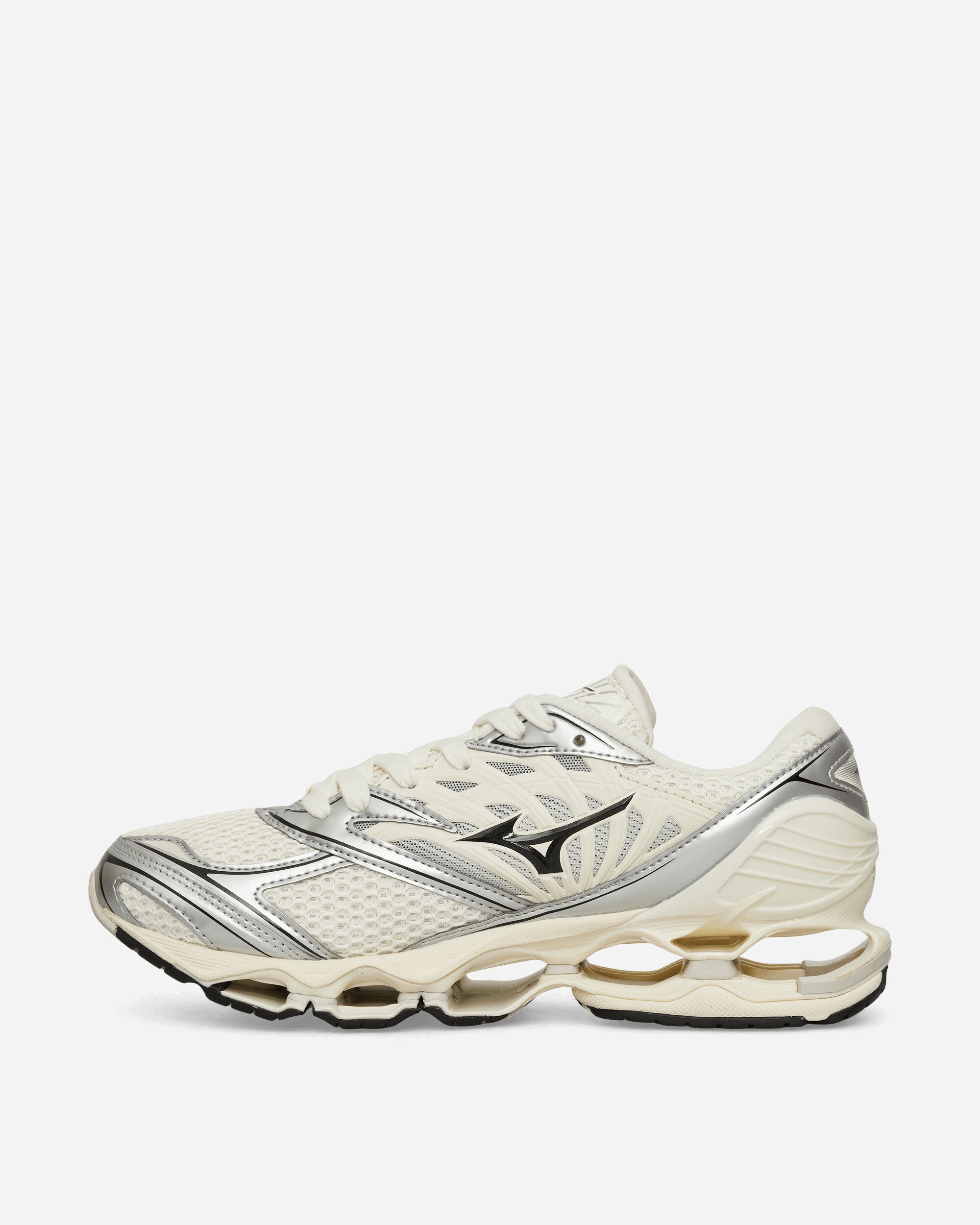 Mizuno Shoe S.L.Wave Prophecy Ls Pristine/Black/Silver Sneakers Low D1GA2511-01