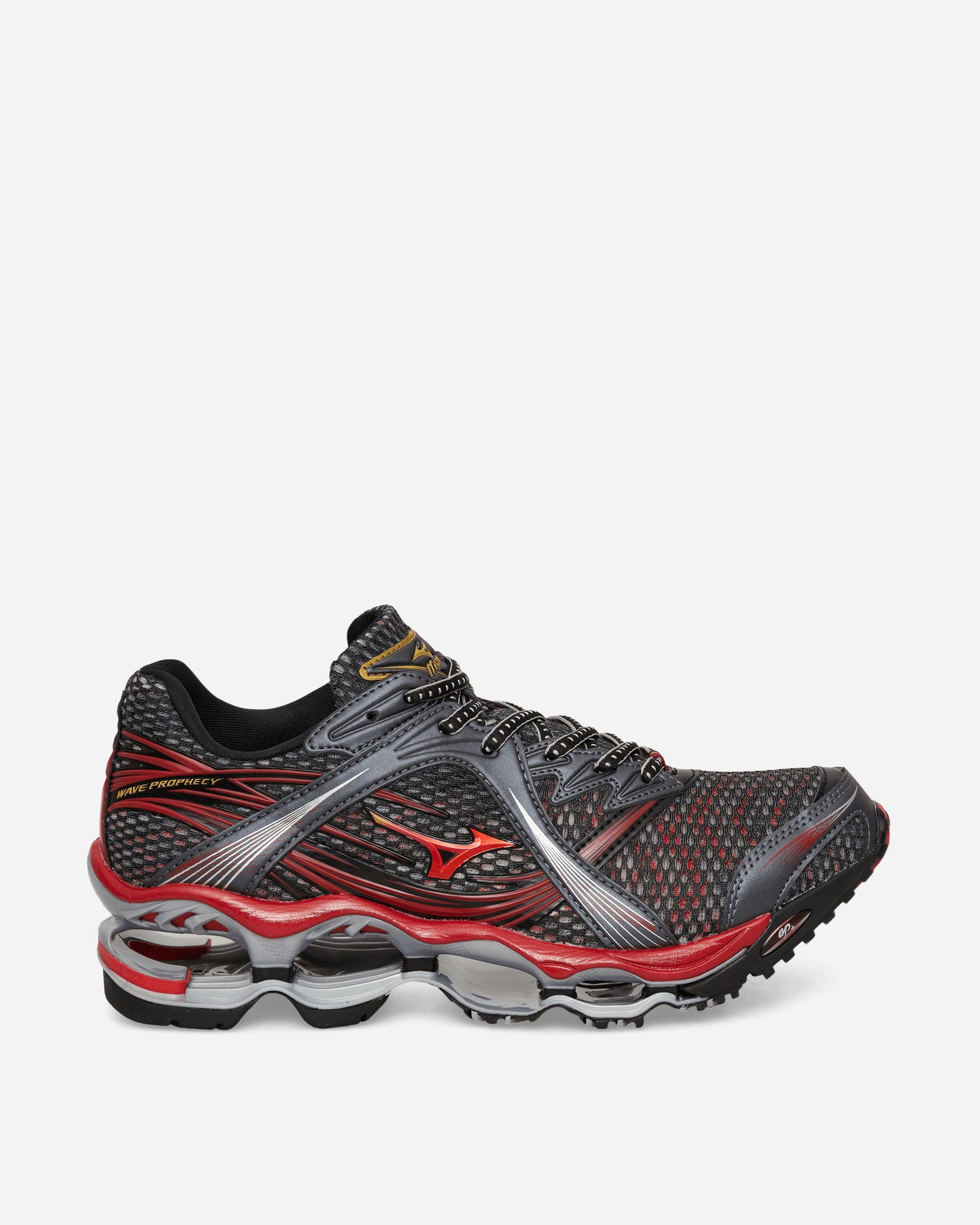Mizuno Shoe Wave Prophecy 1 Harbor Mist/Chinese Red/Black Sneakers Low D1GA2651-01