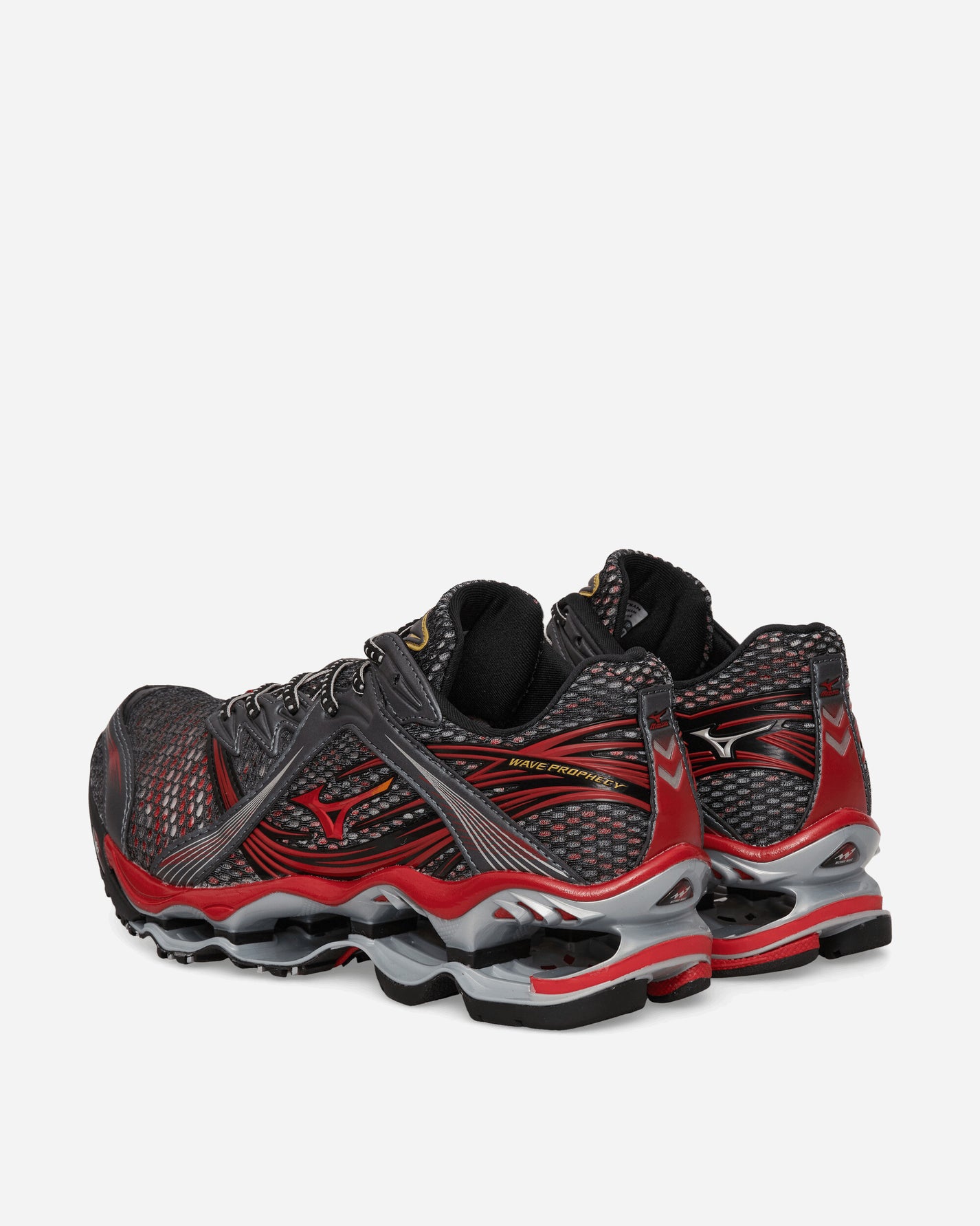 Mizuno Shoe Wave Prophecy 1 Harbor Mist/Chinese Red/Black Sneakers Low D1GA2651-01