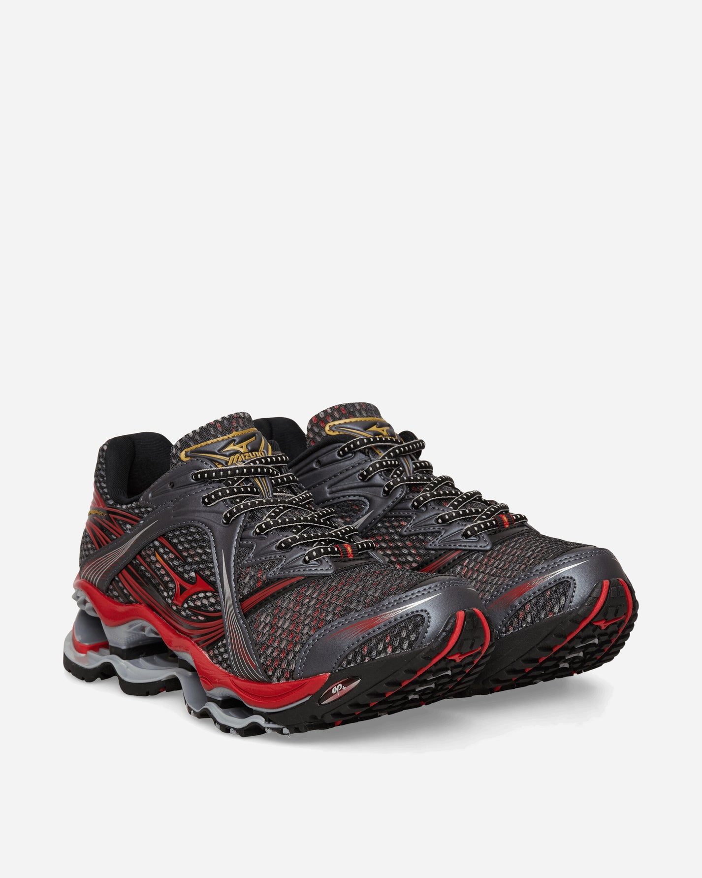 Mizuno Shoe Wave Prophecy 1 Harbor Mist/Chinese Red/Black Sneakers Low D1GA2651-01