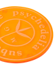 Mr Green Suburbanize Psychedelia Coaster Set 4 Translucent Orange Homeware Design Items MGSUBURBCOASTER 001