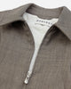 NVRFRGT Zip Up Padded Short Bomber Jacket Taupe Melange Coats and Jackets Bomber Jackets NF262J02 TAUPE MELANGE