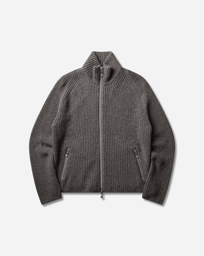 NVRFRGT Drivers Zip Up Sweater Taupe Melange Knitwears Cardigans NF262K03  TAUPE MELANGE