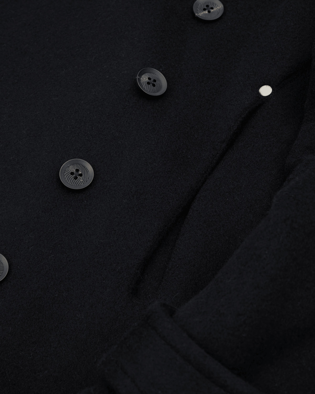 NVRFRGT Short Pea Coat Black Coats and Jackets Coats NF262J08 BLACK