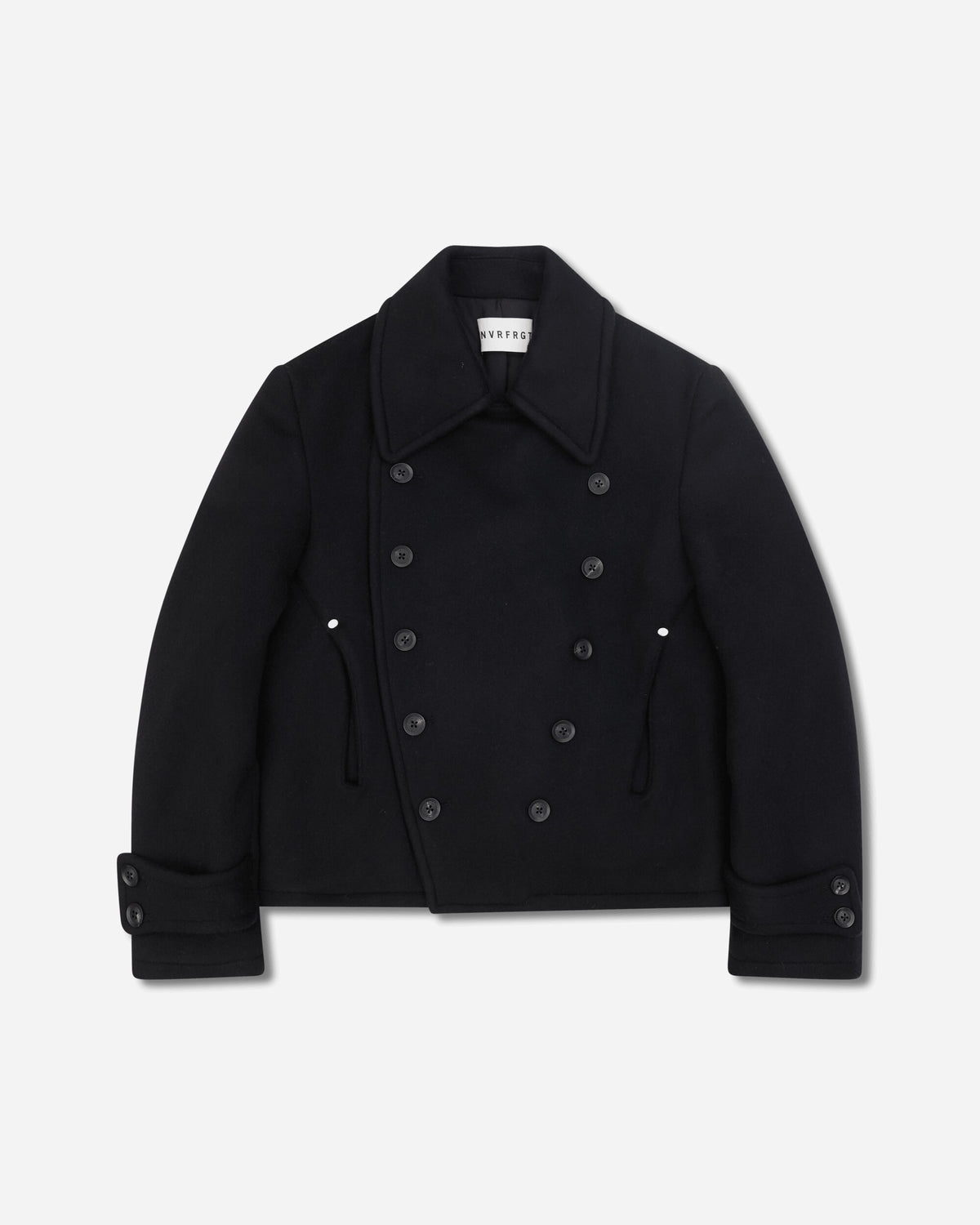NVRFRGT Short Pea Coat Black Coats and Jackets Coats NF262J08 BLACK