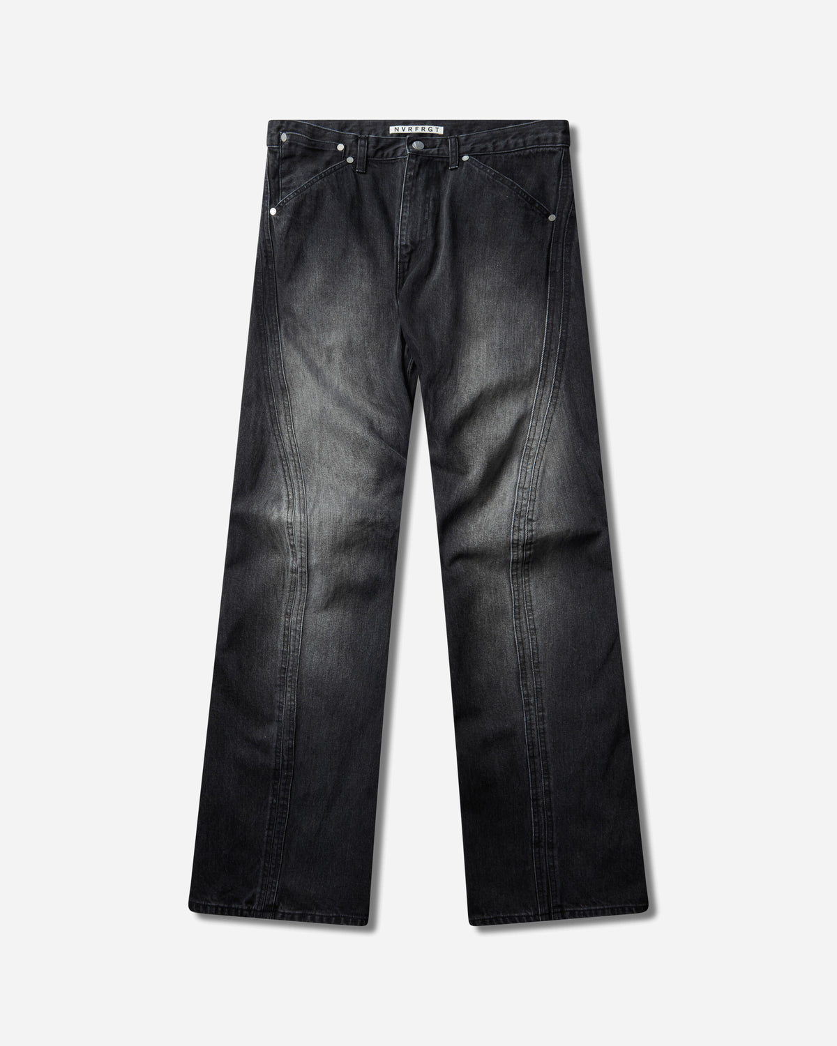 NVRFRGT 3D Twisted Jeans Bleached Black Pants Denim NF262P16 BLEACHED BLACK