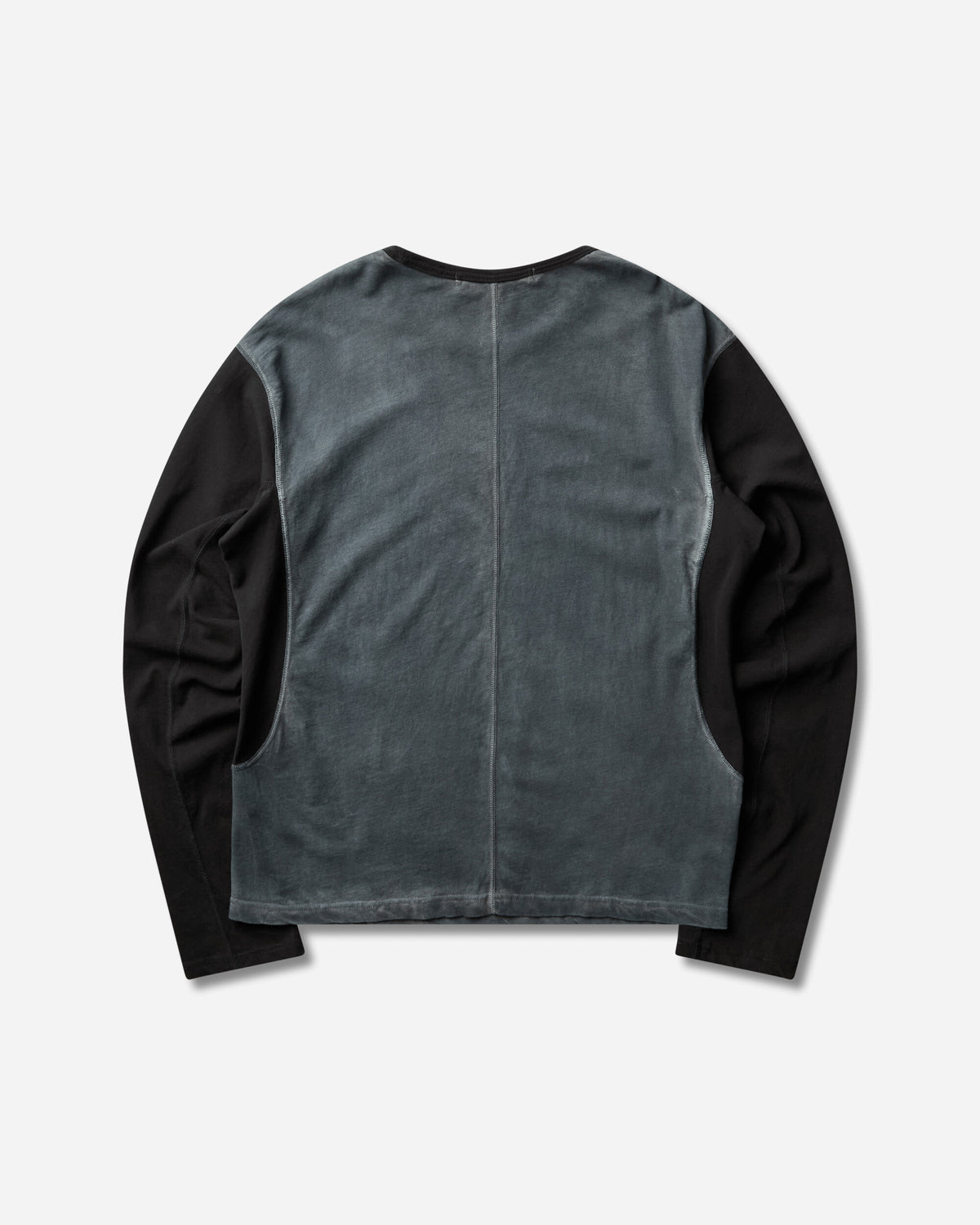 NVRFRGT Dirty Dyed Long Sleeve Baseball T Shirt Midnight T-Shirts Longsleeve NF262T06 MIDNIGHT