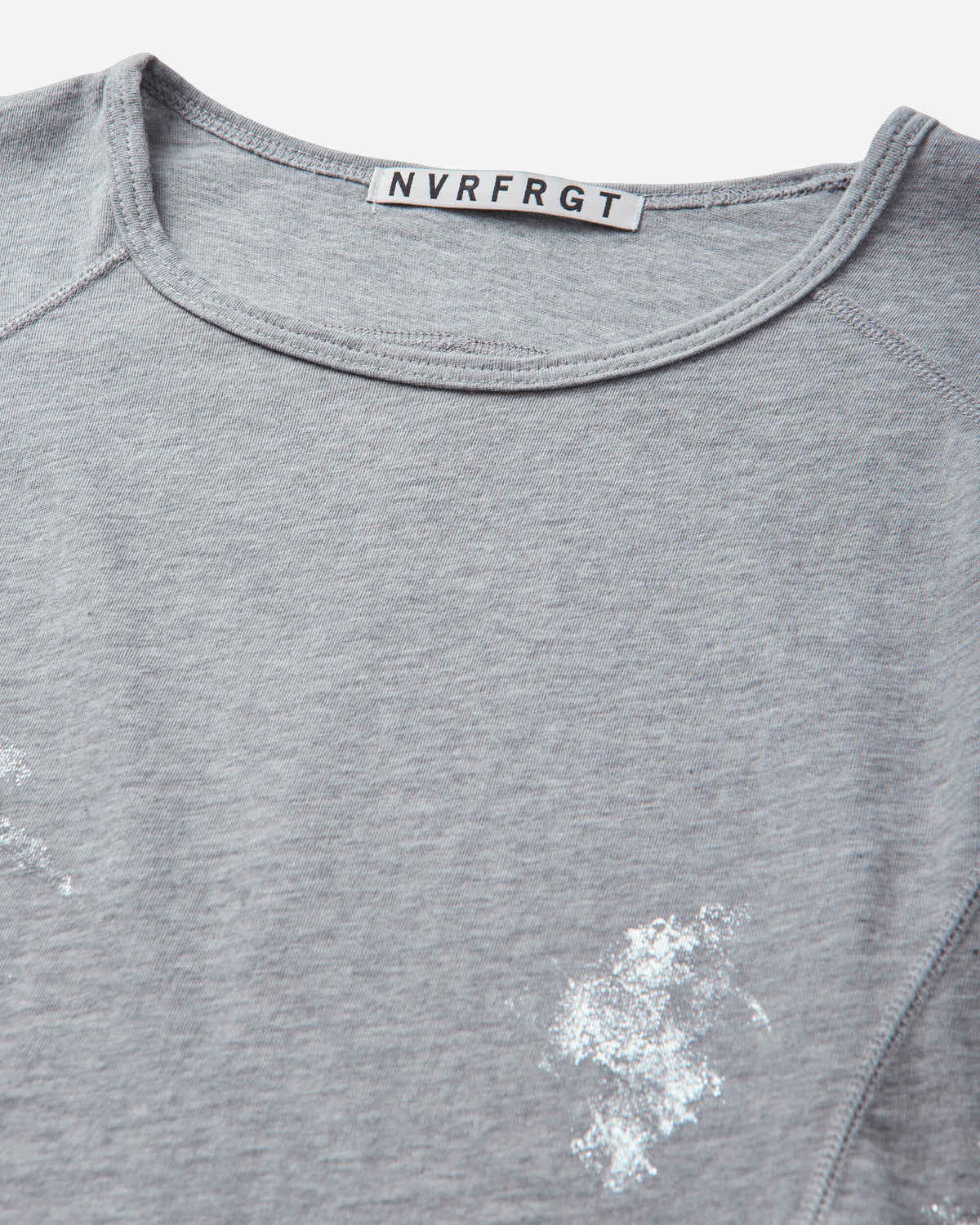 NVRFRGT Foil Paint Splatter Long Sleeve T Shirt H Gray T-Shirts Longsleeve NF262T07 HGRAY