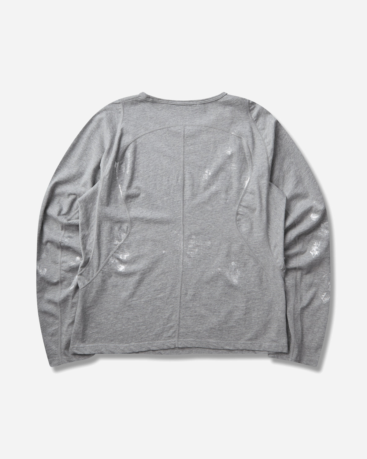 NVRFRGT Foil Paint Splatter Long Sleeve T Shirt H Gray T-Shirts Longsleeve NF262T07 HGRAY