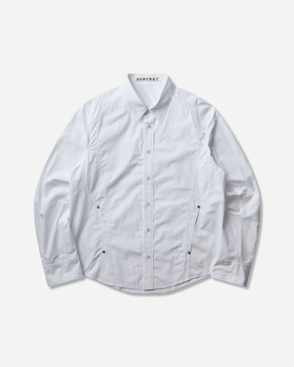 NVRFRGT Panelled Utility Dress Shirt White Shirts Longsleeve Shirt NF262S03 WHITE