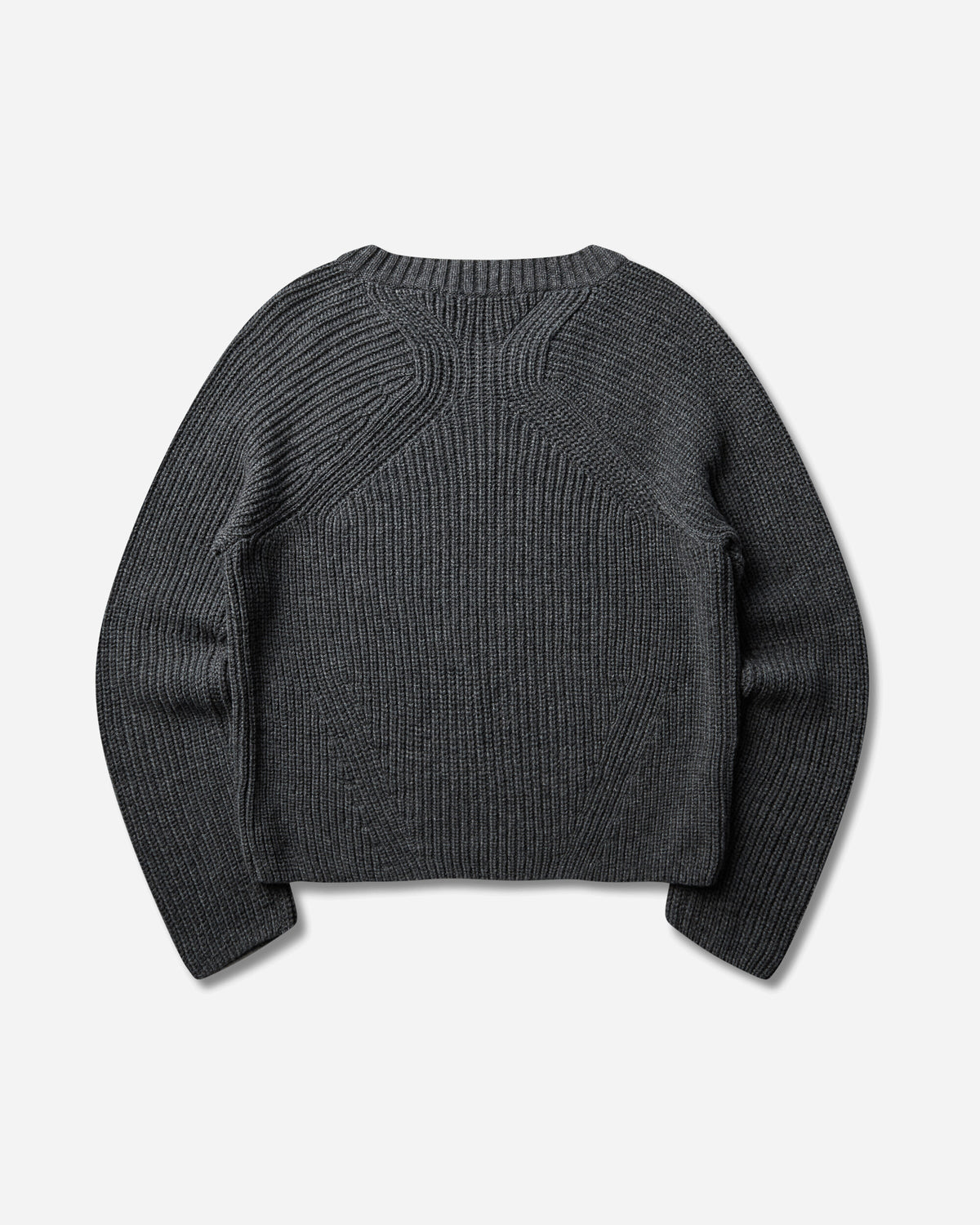 NVRFRGT V-Neck Sweater Charcoal Melange Knitwears Sweaters NF262K02 CHARCOAL MELANGE