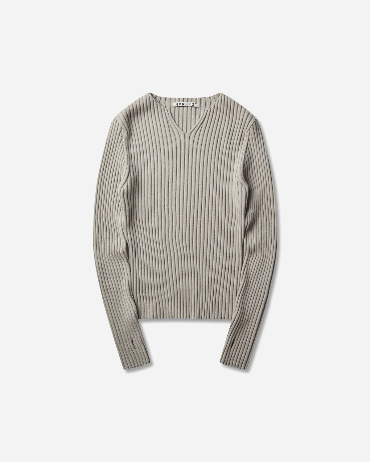 NVRFRGT Fitted Ribbed Top Ivoryh T-Shirts Top NF262K01 IVORYH