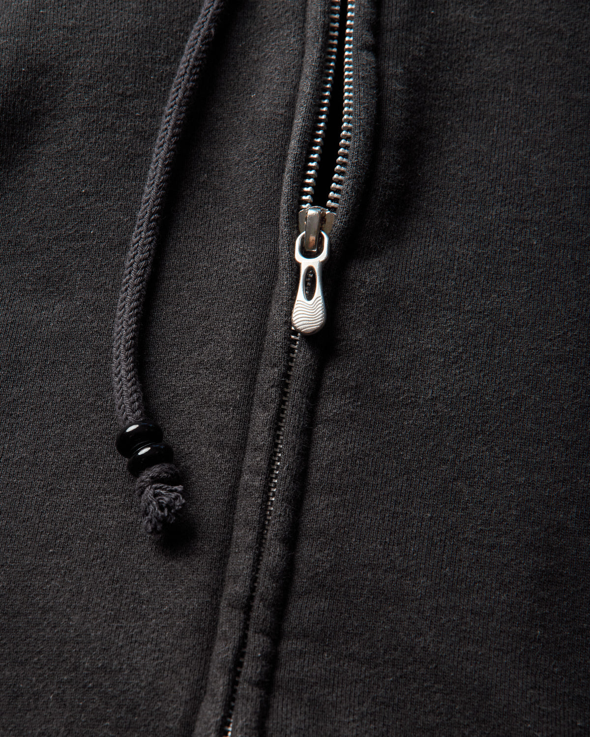 NVRFRGT Paneled Zip Up Hoodie Faded Black Sweatshirts Zip-Ups NF262T02 FADED BLACK
