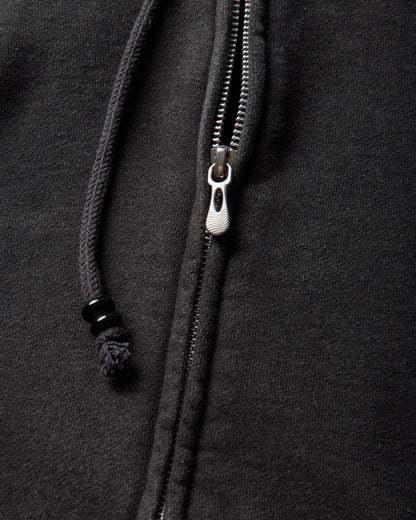 NVRFRGT Paneled Zip Up Hoodie Faded Black Sweatshirts Zip-Ups NF262T02 FADED BLACK