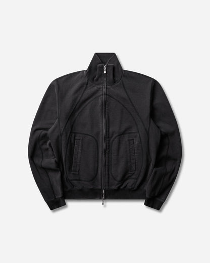 NVRFRGT Paneled Zip Up Sweat Shirt Faded Black Sweatshirts Zip-Ups NF262T03 FADED BLACK