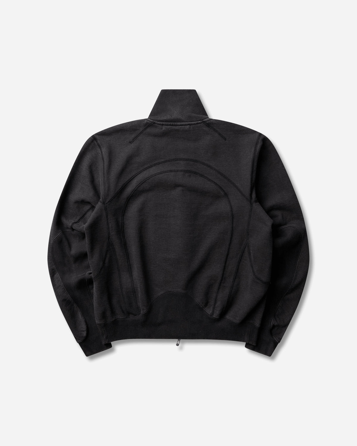 NVRFRGT Paneled Zip Up Sweat Shirt Faded Black Sweatshirts Zip-Ups NF262T03 FADED BLACK