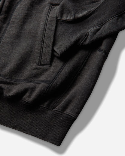 NVRFRGT Paneled Zip Up Sweat Shirt Faded Black Sweatshirts Zip-Ups NF262T03 FADED BLACK