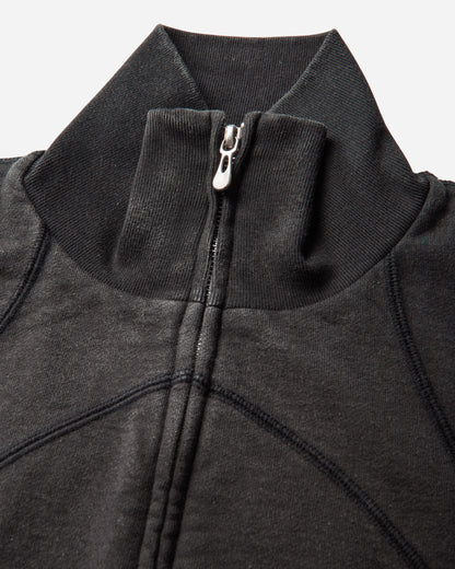 NVRFRGT Paneled Zip Up Sweat Shirt Faded Black Sweatshirts Zip-Ups NF262T03 FADED BLACK