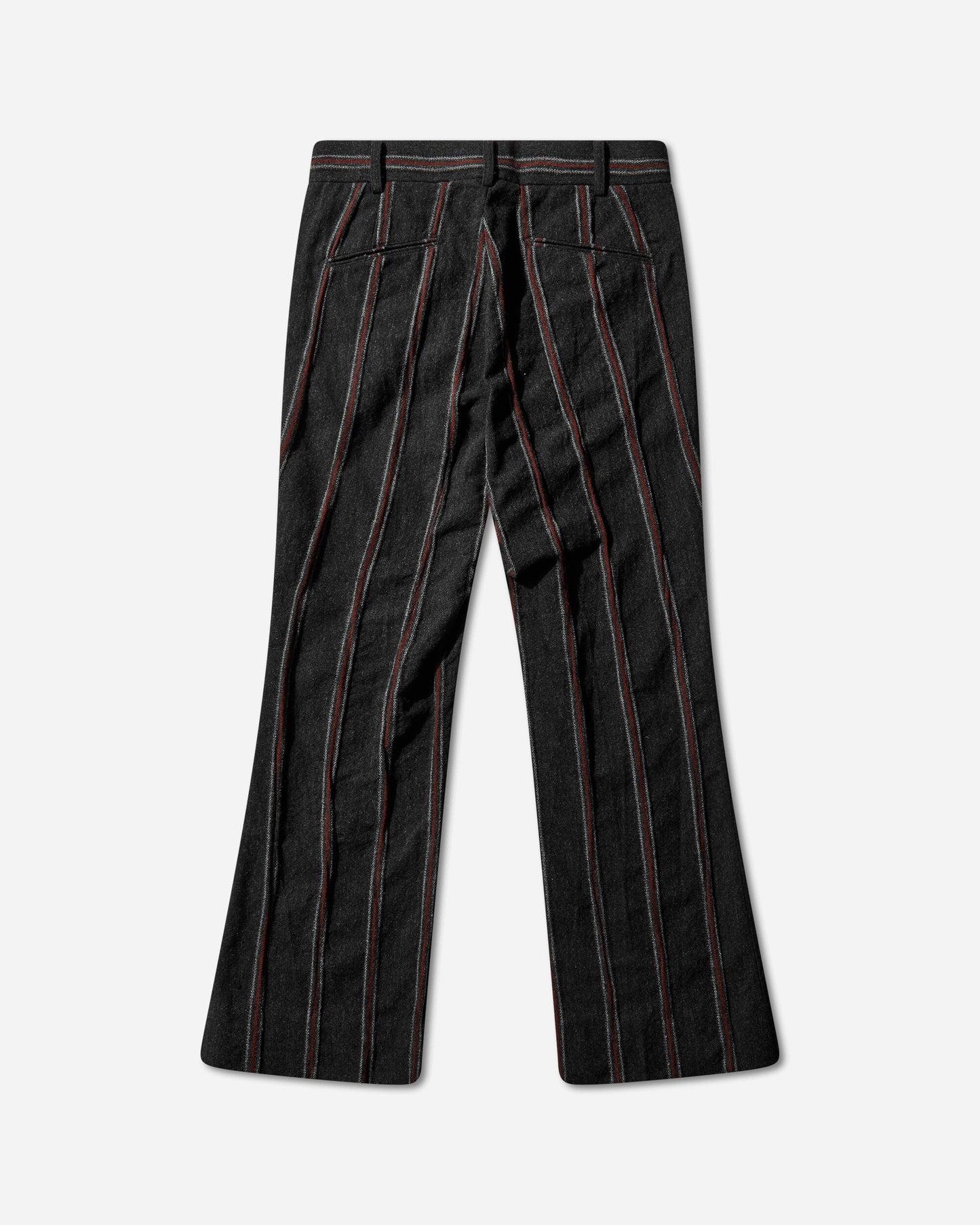 Needles BootCut Trouser Stripe Tweed A Charcoal/Red A Pants Casual RW135 GREY