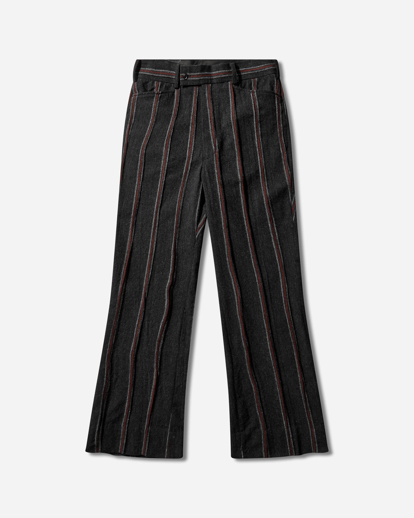 Needles BootCut Trouser Stripe Tweed A Charcoal/Red A Pants Casual RW135 GREY