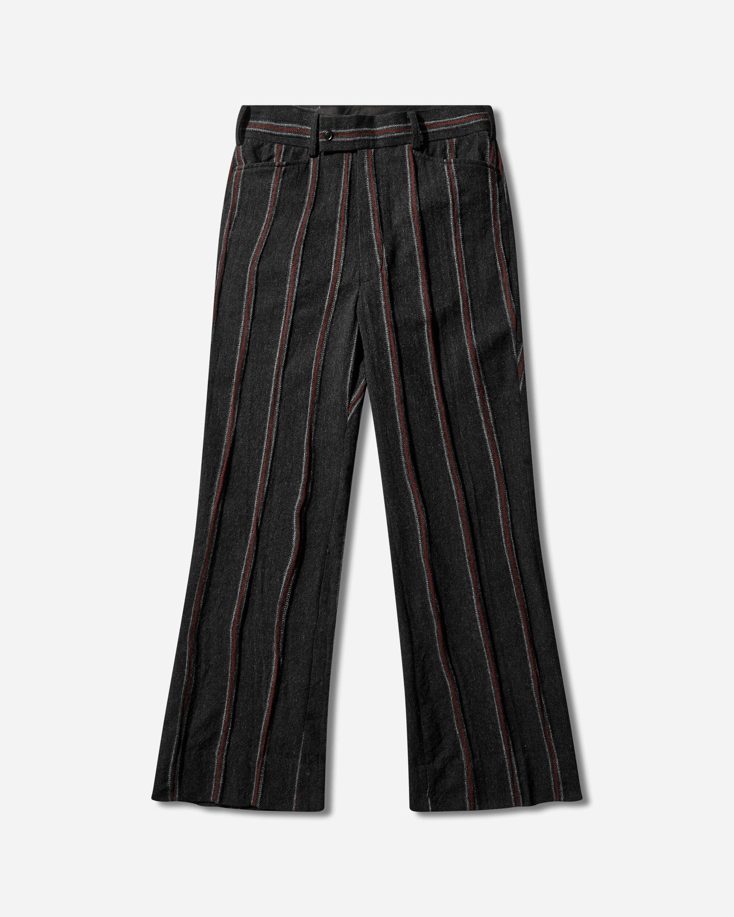 Needles BootCut Trouser Stripe Tweed A Charcoal/Red A Pants Casual RW135 GREY