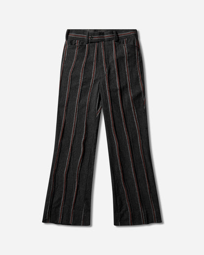 Needles BootCut Trouser Stripe Tweed A Charcoal/Red A Pants Casual RW135 GREY