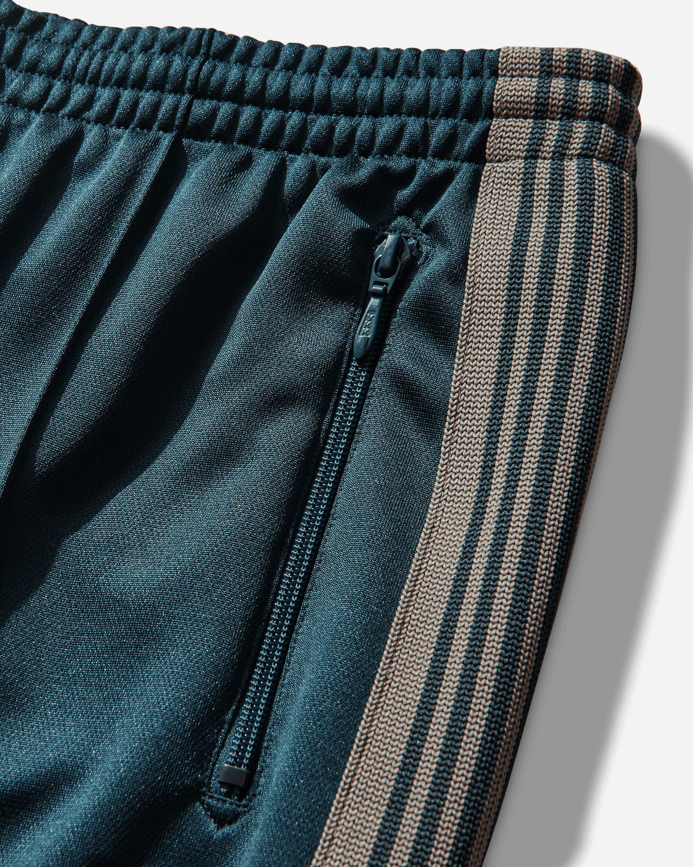 Needles Track Pant Poly Smooth B/Green Pants Casual SX406 101487824