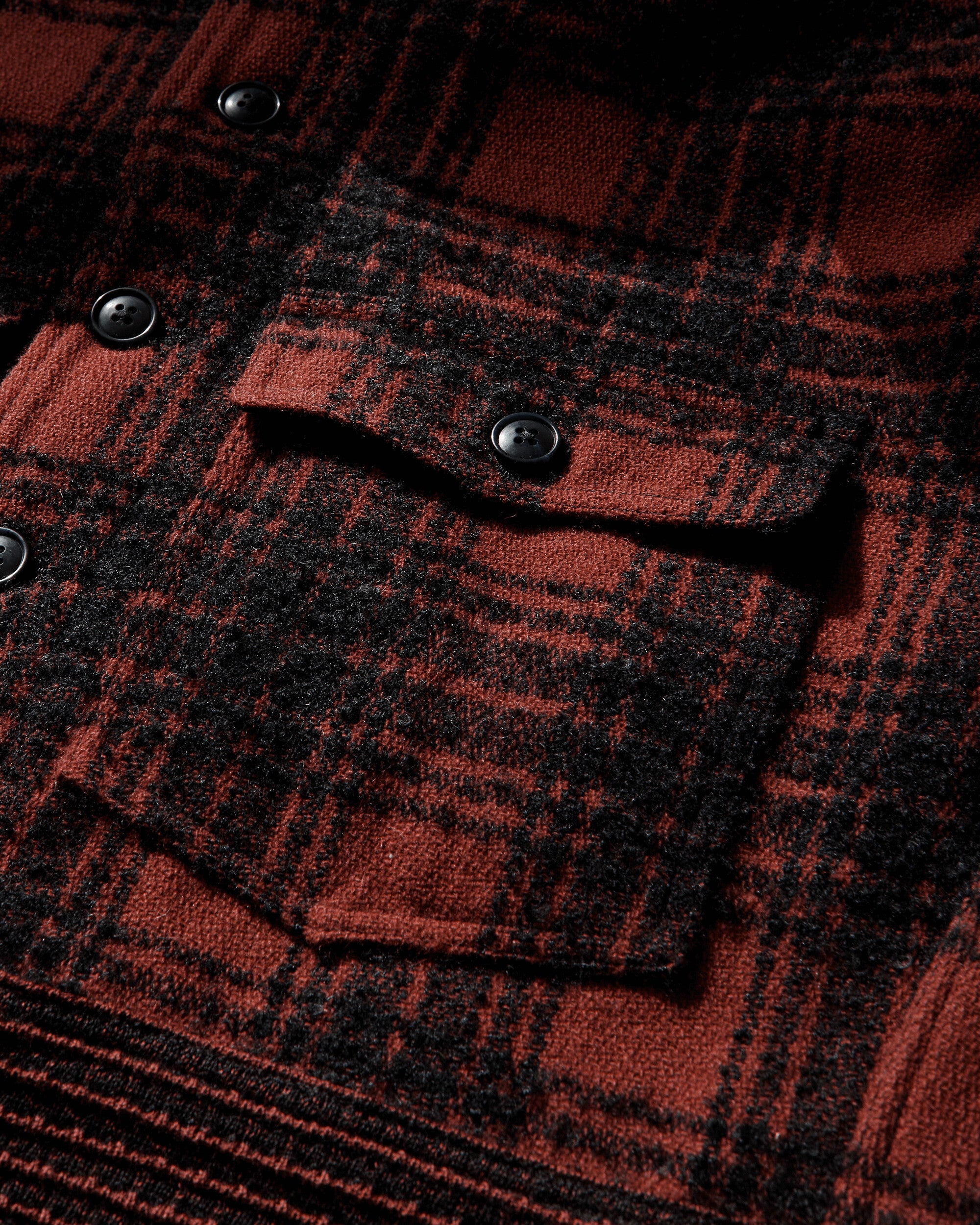 Needles Dolman Sleeve Logger Jacket  Wool Plaid A Red A Coats and Jackets Jackets RW185 RED