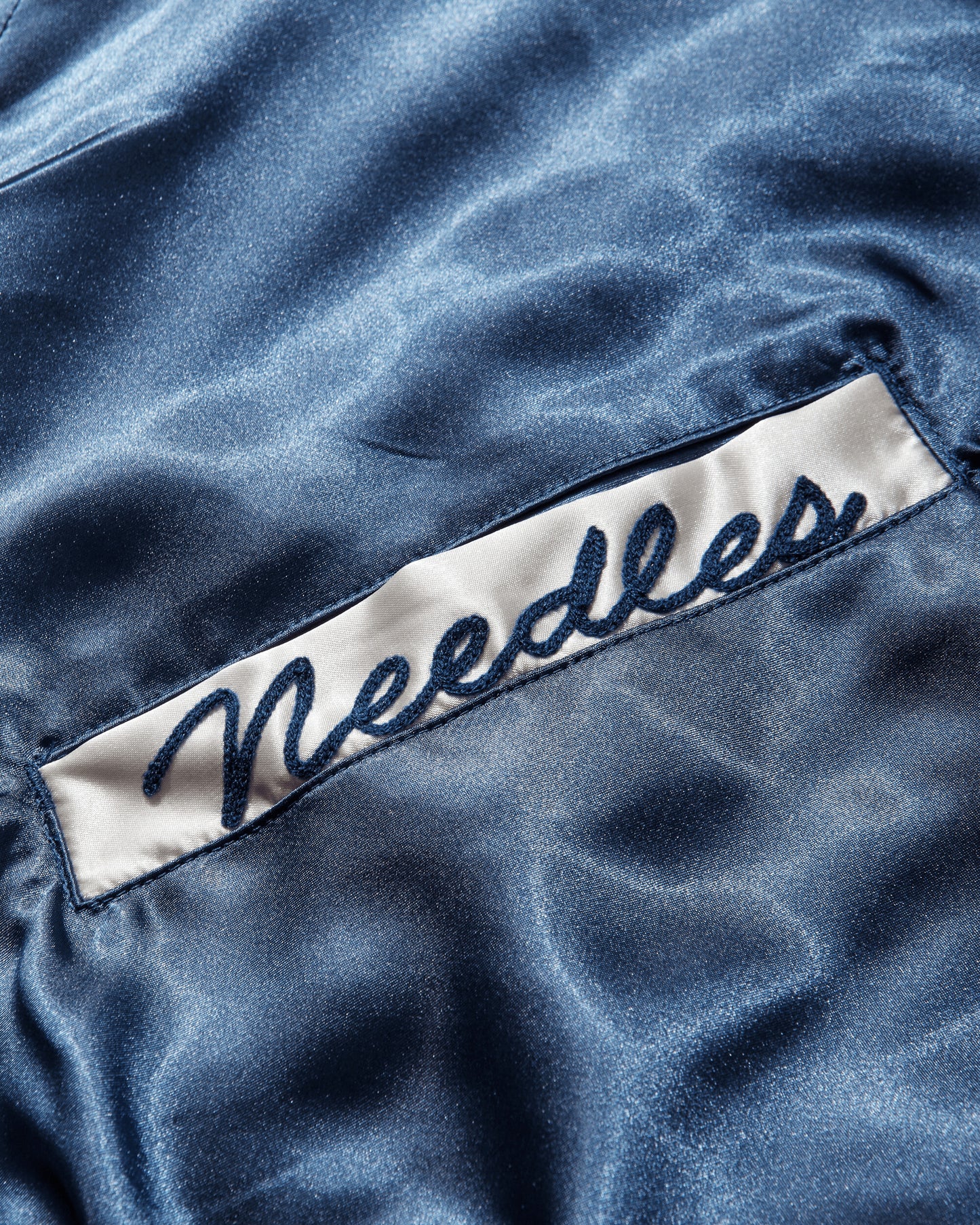 Needles Stadium Jacket Poly Sateen A/Navy Coats and Jackets Jackets SX216 101487518