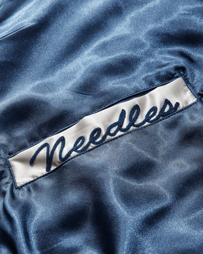 Needles Stadium Jacket Poly Sateen A/Navy Coats and Jackets Jackets SX216 101487518