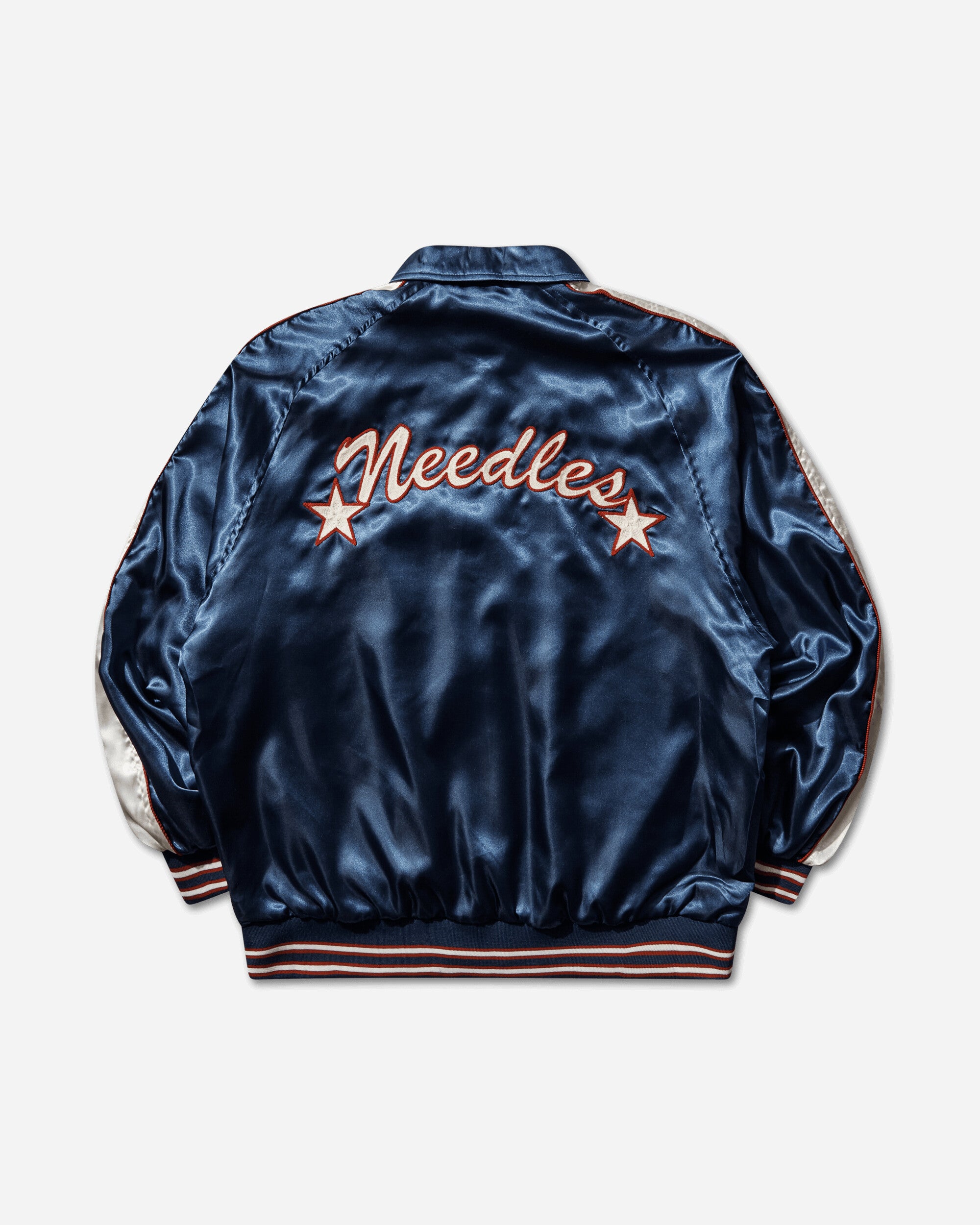 Needles Stadium Jacket Poly Sateen A/Navy Coats and Jackets Jackets SX216 101487518