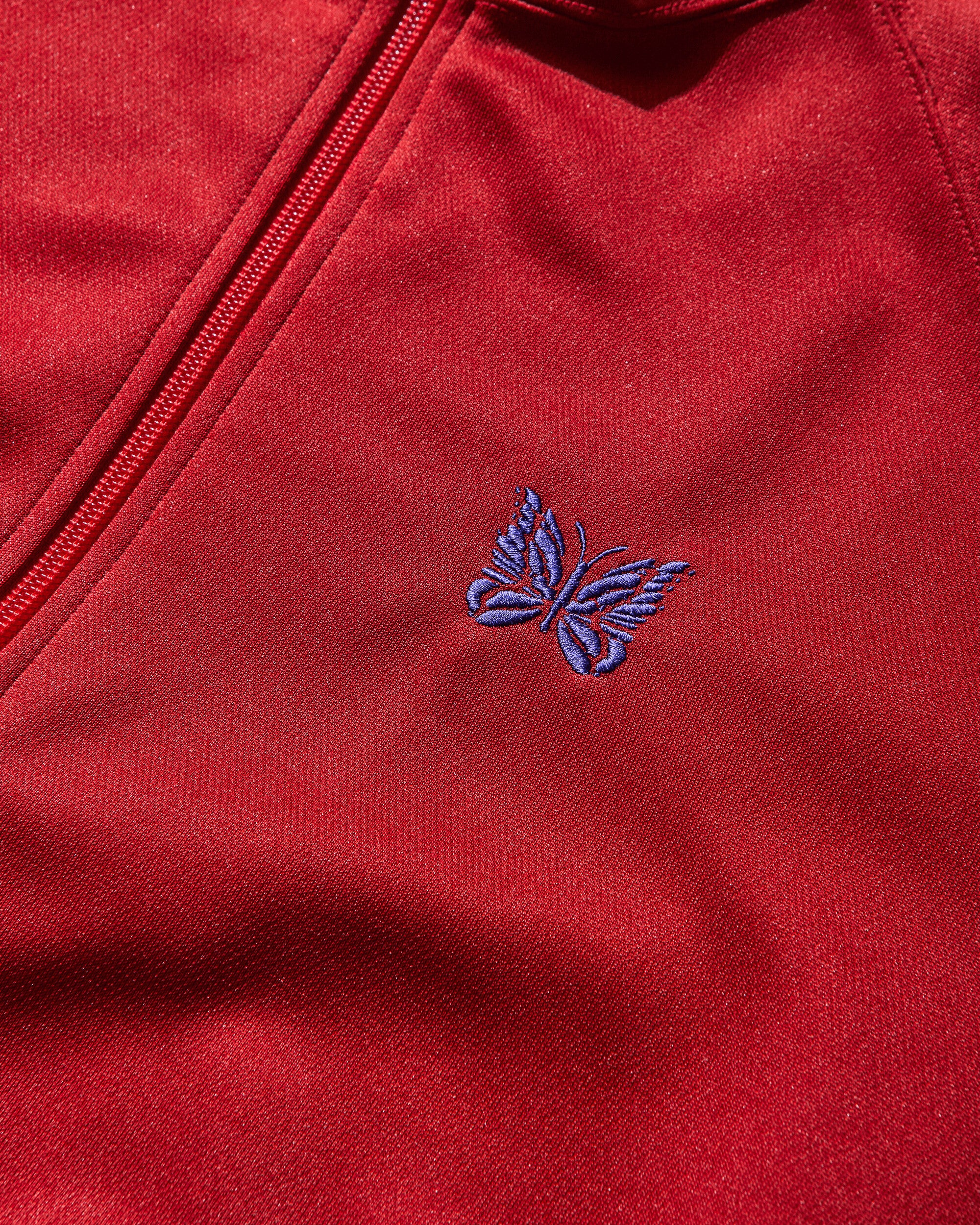 Needles Track Jacket  Poly Smooth C Red C Coats and Jackets Jackets RW314 RED