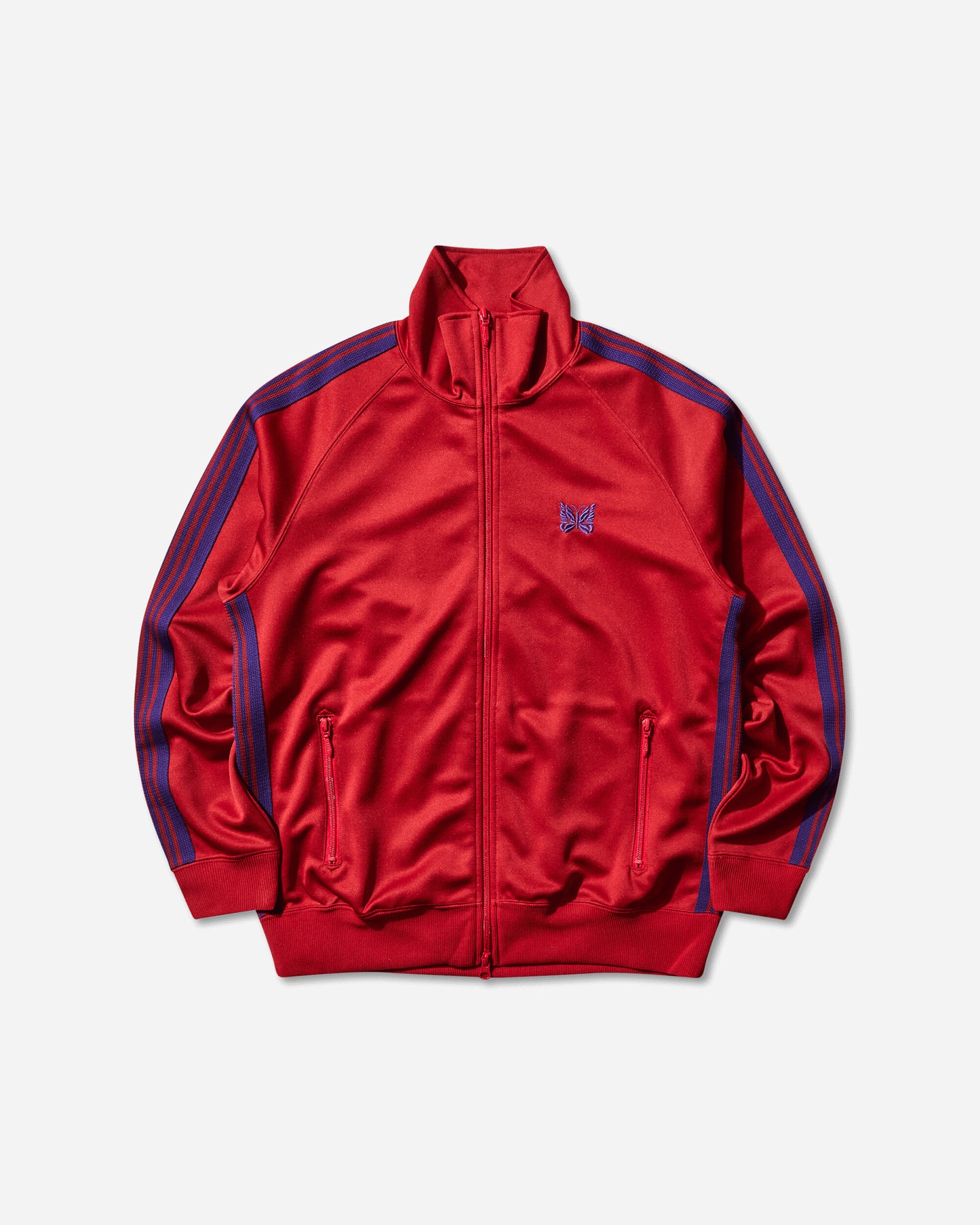 Needles Track Jacket  Poly Smooth C Red C Coats and Jackets Jackets RW314 RED