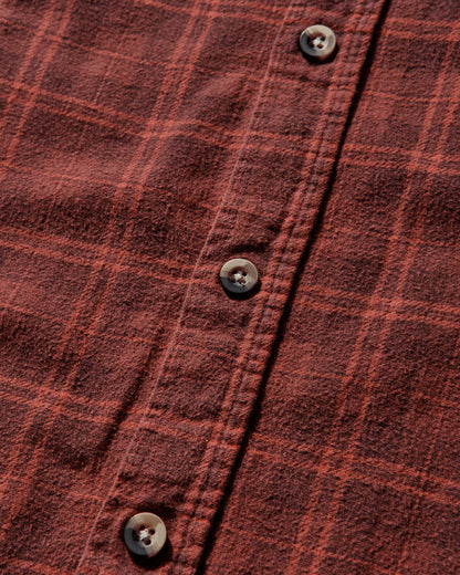 Needles Flannel Shirt  7 Cuts Shirt  Over Dye A Red A Shirts Longsleeve Shirt RW394 RED