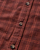 Needles Flannel Shirt  7 Cuts Shirt  Over Dye A Red A Shirts Longsleeve Shirt RW394 RED