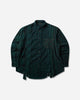 Needles Flannel Shirt Cuts Shirt Over Dye Dk Green Shirts Longsleeve Shirt TY456 Dk Green